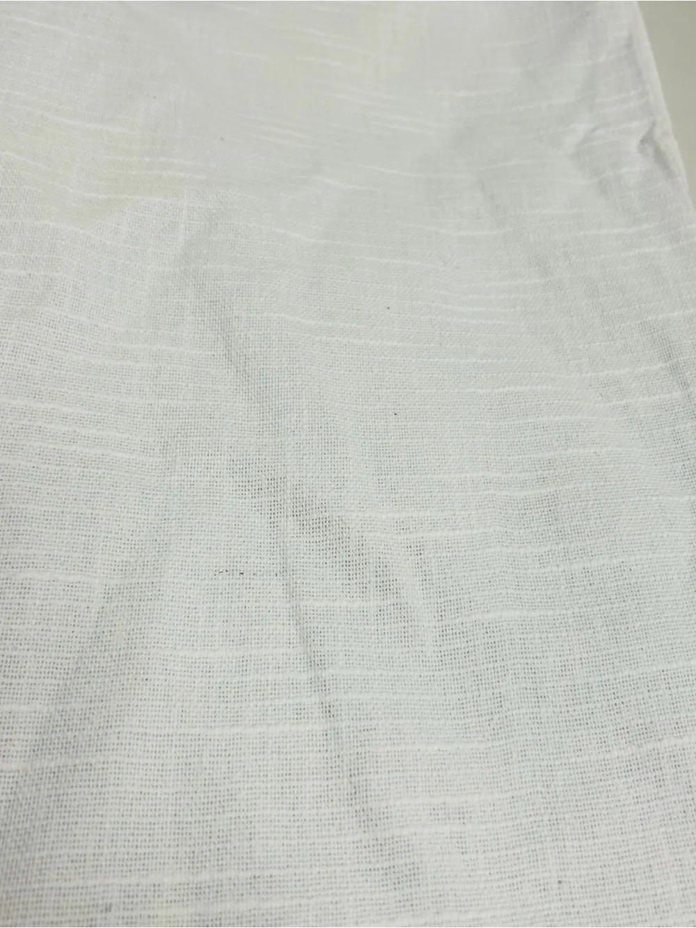QUINCE Set Of 2 48x96 Cotton Slub Room Darkening Curtains White 0707